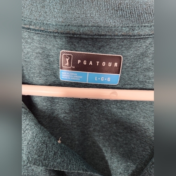 PGA Golf shirt with collar, Size L, Green - Picture 5 of 6